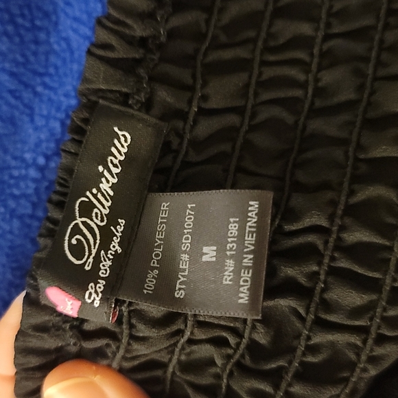 STUNNING CHIFFON LIKE DRESS BLACK AND NUDE BROWN - Picture 4 of 8